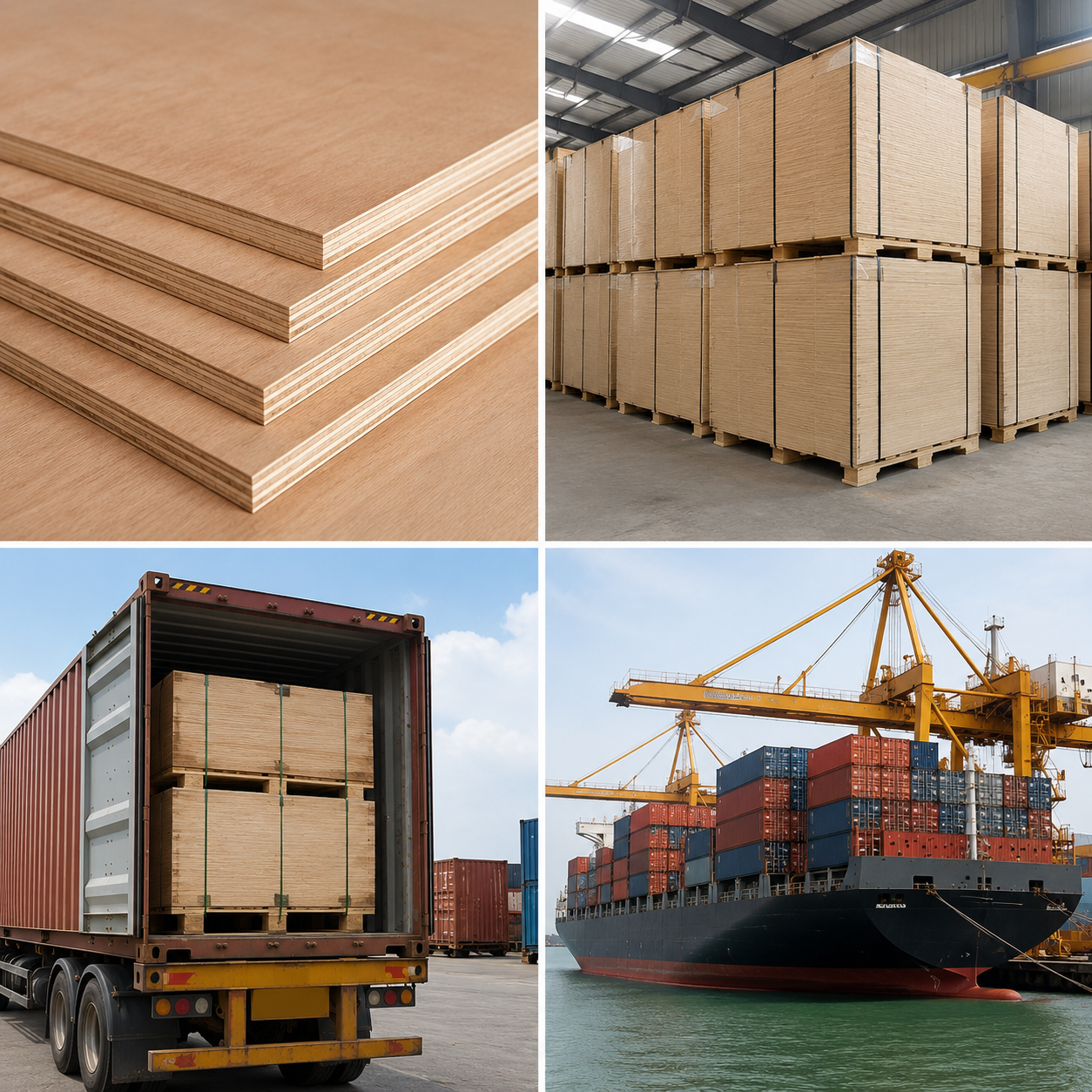 Plywood — commercial and marine grade